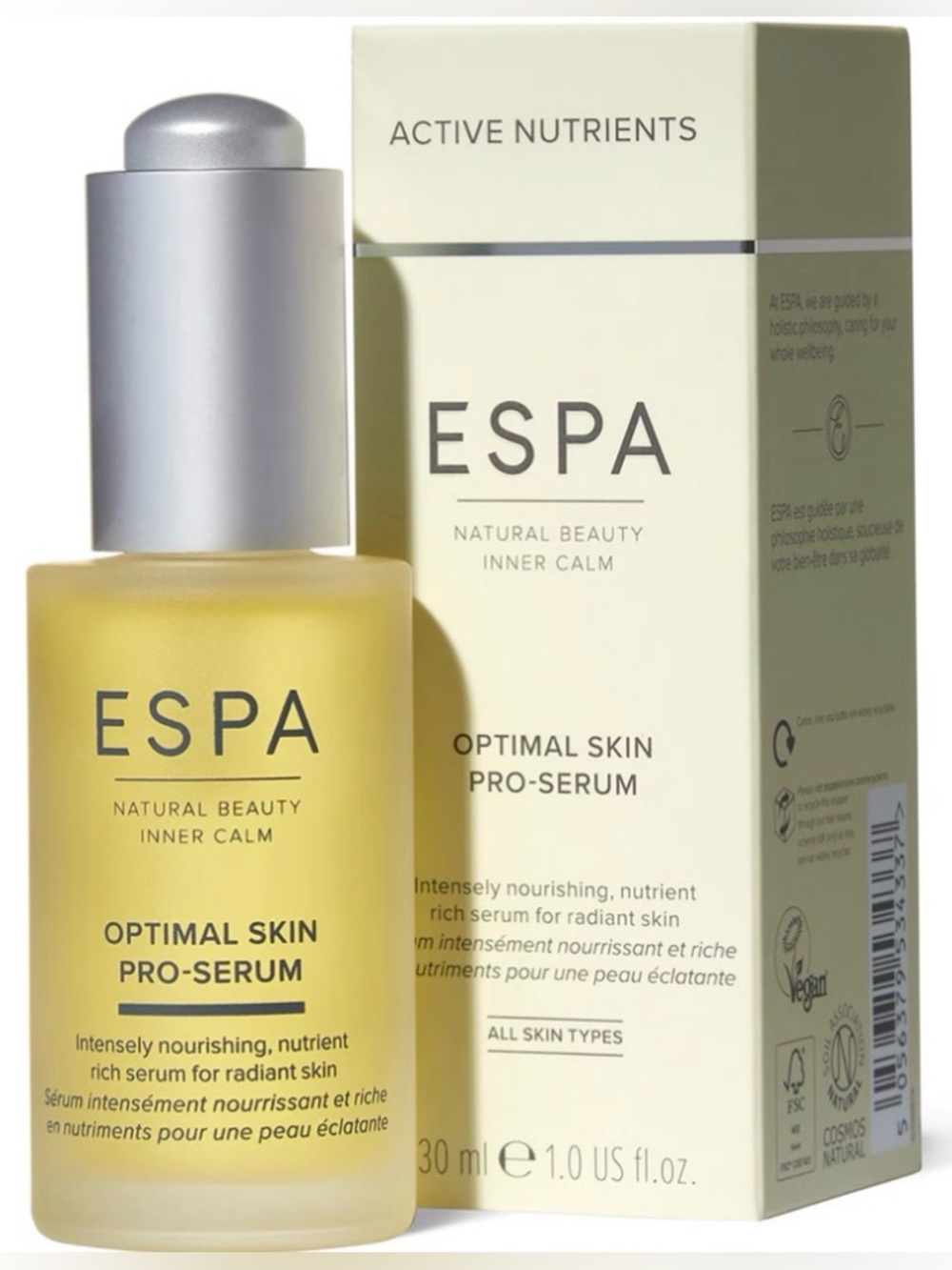 ESPA Optimal Skin Pro-Serum 30ml NEW Luxury Hydrating Facial Serum
